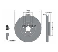 Disco de freno TEXTAR 92149105 delantero, ventilado , 1 Pieza