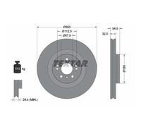 Disco de freno TEXTAR 92150705 delantero, ventilado , altamente carbonizado, 1 Pieza
