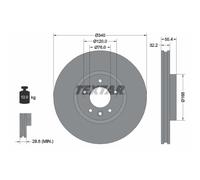 Disco de freno TEXTAR 92230305 delantero, ventilado , altamente carbonizado, 1 Pieza