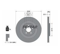 Disco de freno TEXTAR 92241803 trasero, ventilado , 1 Pieza