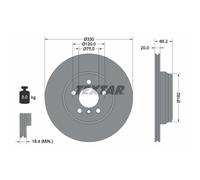 Disco de freno TEXTAR 92241903 trasero, ventilado , 1 Pieza