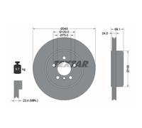 Disco de freno TEXTAR 92253925 trasero, ventilado , 1 Pieza