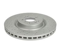 Disco de freno TEXTAR 92254405 delantero, ventilado , perforado, altamente carbonizado, 1 Pieza