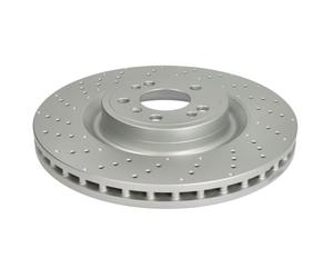 Disco de freno TEXTAR 92254405 delantero, ventilado , perforado, altamente carbonizado, 1 Pieza