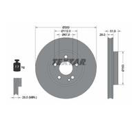 Disco de freno TEXTAR 92291803 delantero, ventilado , 1 Pieza