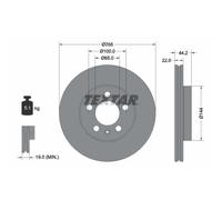 Disco de freno TEXTAR 92303803 delantero, ventilado , 1 Pieza