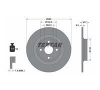 Disco de freno TEXTAR 92320003 trasero, macizo, 1 Pieza