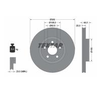 Disco de freno TEXTAR 92326003 delantero, ventilado , 1 Pieza
