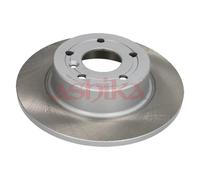 2x Disco de freno Eje trasero macizo 61-0L-L07C ASHIKA