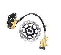 Disco de freno trasero hidráulico Kit de frenos de aleación de aluminio Mini Scooter Rueda Trasera Set 49-125 ccm 4 tiempos Frenos Kit Trasero Gas Scooter Eléctrico Pocket Mini Dirt Bike ATV Quad 4