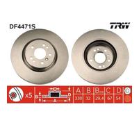 Disco De Freno Trw DF4471S Trw Single para Mercedes Benz Mercedes Benz