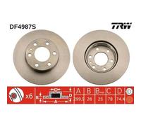 Disco de freno TRW DF4987S, 1 Pieza