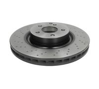 Disco de freno TRW DF6077S delantero, perforado, ranurado, 1 Pieza