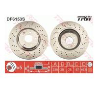 Disco De Freno Trw DF6153S Trw Single para Mercedes Benz Mercedes Benz