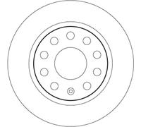 Disco de freno TRW DF6553,1 Piezza