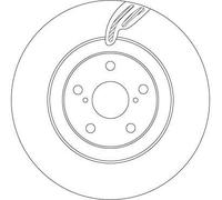 Disco de freno TRW DF6792S (1 juego-1 pieza)