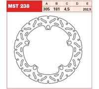 Disco de freno TRW MST238, 1 Pieza