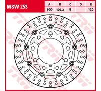 Discos de freno 300 mm Trw BMW F 700-800-650/G 650 MSW253