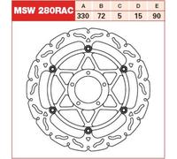 Disco de freno TRW MSW280RAC, 1 Pieza