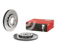Brembo Disco de freno Max 09.7011.75 delantero, ranurado, ventilado, 1 pieza