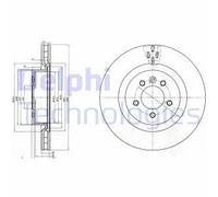 Delphi Disco de freno BG9007C delantero ventilado Ø360 por unidad