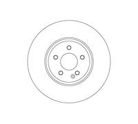 Disco de freno ventilado DF6895S TRW