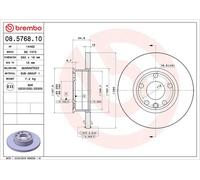 Disco de freno VW TRANSPORTER T4 1.8 08.5768.10
