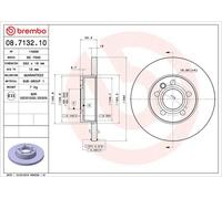 Disco de freno VW TRANSPORTER T4 2.0 08.7132.10