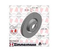 ZIMMERMANN 100.3360.20 Disco de freno
