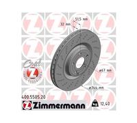 ZIMMERMANN 400.5505.20 Disco de freno