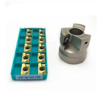 Disco de fresado CNC BAP400R 50 63 80, cabezal corte ángulo recto 90 grados, equipado con cuchillas APMT1604 Herramienta de Torno(1604 TT9080,400R 80-27-6T)
