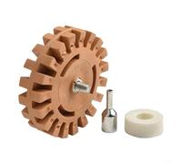 Disco de goma para quitar láminas de coche, adecuado para su uso con taladros y herramientas neumáticas, 100 mm de diámetro, 25 mm de grosor, eficaz para quitar películas y recortar sin dañar la