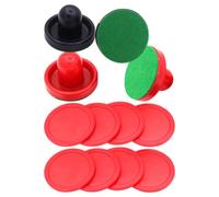 Disco de Hockey de Aire 76mm, Resina Roja para Mesa Mini | Juego de Repuesto Redondo, Diseño Liso y Duradero, para Familias y Actividades Infantiles