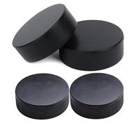 Disco de hockey para interiores, disco de hielo con rodillos, tamaño oficial de regulación 4X, equipo de entrenamiento de 3 pulgadas de diámetro para práctica, suministro deportivo de interior