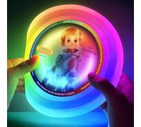Disco de lanzamiento LED para niños, silicona suave, resistente al agua y flotante, 60 luces RGB, recargable, perfecto para fiestas en la piscina, juegos al aire libre, regalos de cumpleaños y puntos