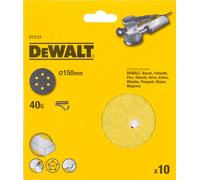 Disco de lija con velcro DeWALT 150 mm K120 (10 uds) DT3125