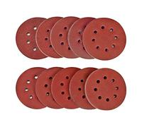 Disco de Lija, SPTA 100 Piezas Discos de Pulir ø 125 mm Grano Cada 10 x 40/80/120/180/320/600/800/1000/1500/2000 para Lijadora orbital o excéntrica, 8-Agujeros Papel De Lija -OSDPS5M100