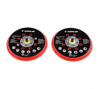 Disco de lijado, almohadilla de respaldo para lijadora de 150 mm, 17 agujeros, bandeja de pulido eléctrico 5/16-24T (2 piezas)