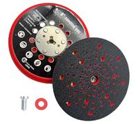 Disco de lijado de 150 mm, bandeja lijadora, bandeja de lijado, bandeja de lijado, multihole, compatible con lijadoras eléctricas para Bosch RSM6045, GEX 34-150, GEX 40-150, con tornillos y juntas