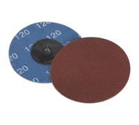 Disco De Lijado De Cambio Rápido Sealey PTCQC75120 Ø75Mm 120Grano Paquete De 10