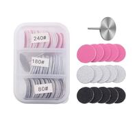Disco De Lijado De Eficiencia Con Caja De Almacenamiento De Vástago Para Dar Forma Precisa a Manicura Y Pedicura Discos Reemplazables Reemplazar Discos