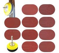 Disco de lijado para taladro, papel de lija para madera | Kits de rampa de pulido abrasivo de 80 a 3000 Grit | Accesorios de herramientas rotativas Grinder Pieza para muebles de automoción Piedra