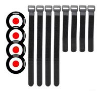 Disco de objetivo de práctica de fútbol para ejercicios de equipo coordinados y trabajo individual, material TPE con múltiples correas para configuración simultánea de objetivo (18 cm, 4 piezas)