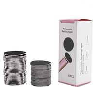 Disco de papel de lija para pies, 60 piezas/caja Discos de papel de lijado para pies desechables Almohadilla de disco para herramienta de pedicura eléctrica