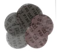 Disco de papel lijado gancho y bucle, Discos de lijado con bloqueo sin malla, gancho y bucle 5 pulgadas, 125 mm, paquete 25, grano 80-320(240Grit)