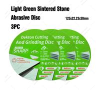 Disco de piedra sinterizada de 100/115/125 mm, rueda de diamante ultradelgada de 1.0 mm para cortar y esmerilar, uso dual y húmedo para porcelana, mármol, azulejo, hormigón, disco de corte y