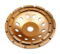 Disco de pulido de amoladora de piedra de hormigón de diamante abrasivo de doble de muela de copa de 230mm