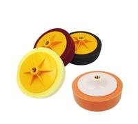 Disco de Pulido de Esponja con Tornillo de 6 Pulgadas, Bola for encerar Coches, Disco de Pulido for abrillantar, Almohadilla de Cristal(6 Inch Black Fine Polished m14)