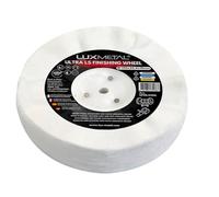 Disco de pulido de franela suelta 150 x 25,4 x 10 mm para muela de banco con casquillo para mandril cónico - Pulido final de espejo para pulir discos de franela Rueda pulidora