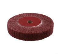 Disco de pulido de grano 320 no tejido abrasivo para alisar y acabar madera y varios metales (125 mm)